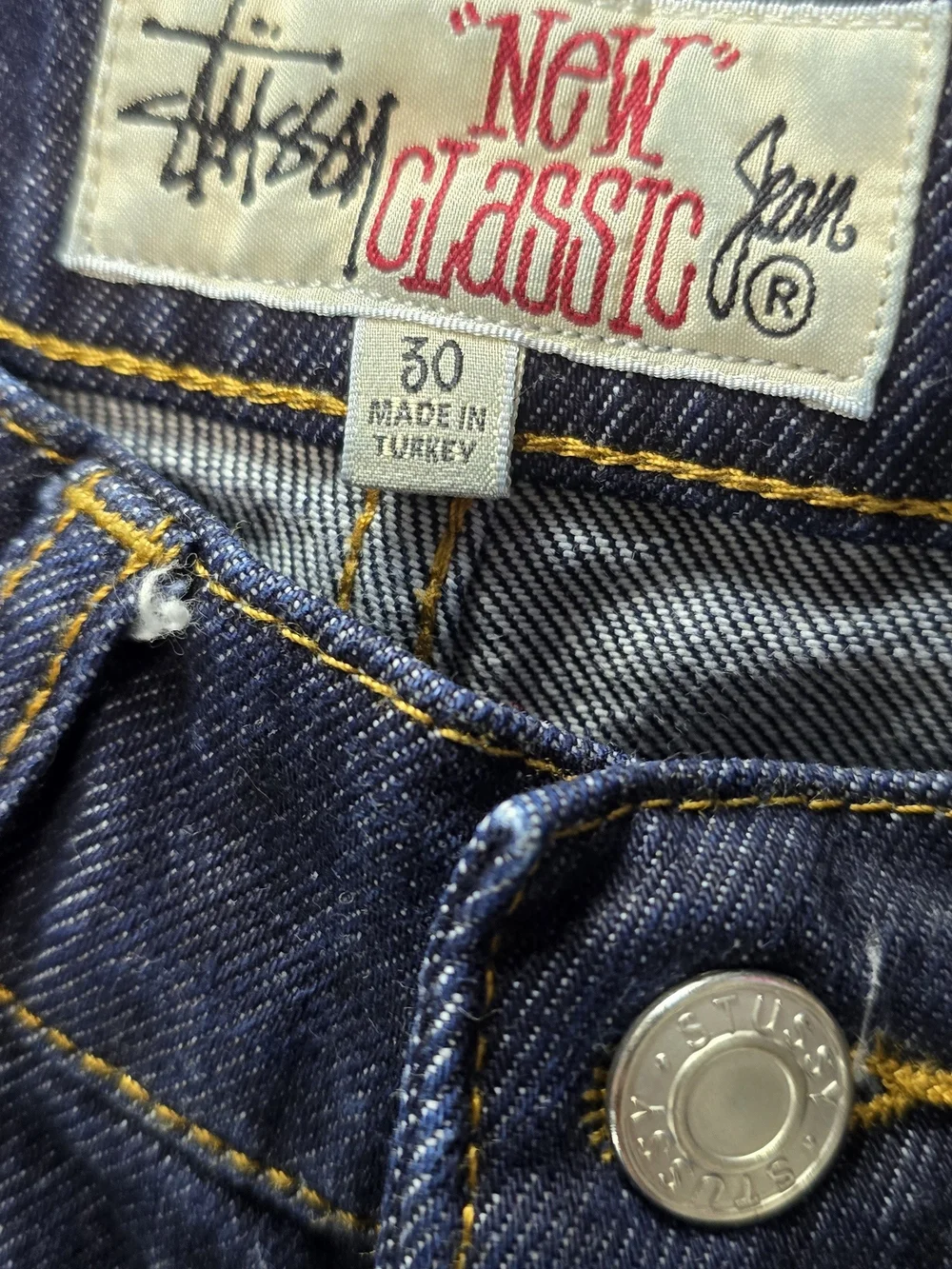 Stussy Classic Fit Jeans Dark Wash Indigo Men 30x30